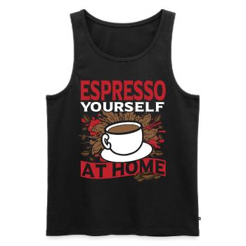Perfect Brew Coffee Beans Coffee Lover Home - Männer Premium Bio Tank Top - Schwarz - Vorne - AI Model Male 178 light (178cm)
