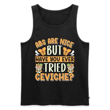 Seafood Peruvian Ceviche - Männer Premium Bio Tank Top - Schwarz - Vorne - AI Model Male 178 light (178cm)