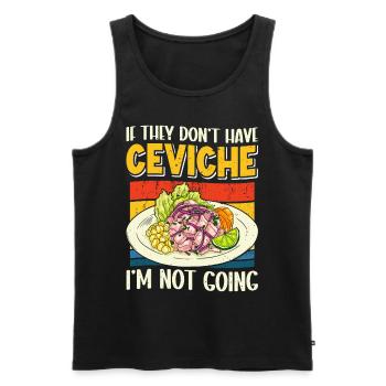 Seafood Peruvian Ceviche - Männer Premium Bio Tank Top - Schwarz - Vorne - AI Model Male 178 light (178cm)
