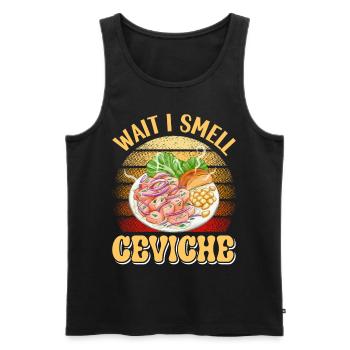Seafood Peruvian Ceviche - Männer Premium Bio Tank Top - Schwarz - Vorne - AI Model Male 178 light (178cm)