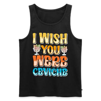 Seafood Peruvian Ceviche - Männer Premium Bio Tank Top - Schwarz - Vorne - AI Model Male 178 light (178cm)