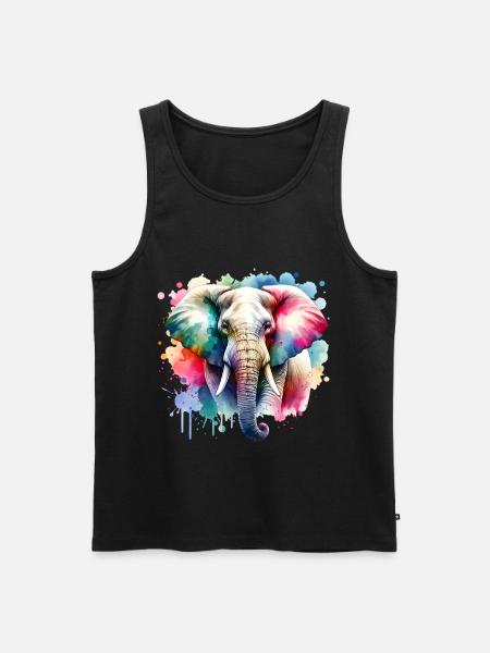 Éléphant - Débardeur bio Premium Homme - noir