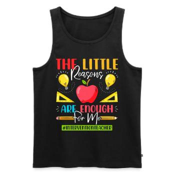 Intervention Teacher, Intervention specialist - Männer Premium Bio Tank Top - Schwarz - Vorne - AI Model Male 178 light (178cm)