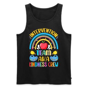 Intervention Teacher, Intervention specialist - Männer Premium Bio Tank Top - Schwarz - Vorne - AI Model Male 178 light (178cm)