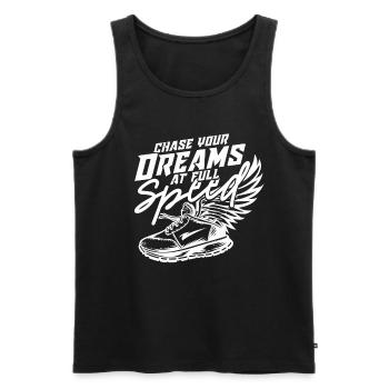 Sprint Athletics Sprint - Men's Premium Organic Tank Top - black - Front - AI Model Male 178 light (178cm)