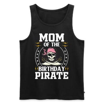 Mom Birthday Pirate Pirate Mom Pirate - Men's Premium Organic Tank Top - black - Front - Michal (187cm)