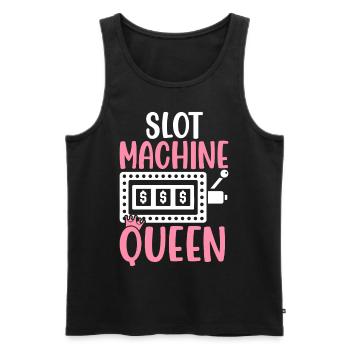 Slot Machine Queen Casino Lover Queen - Männer Premium Bio Tank Top - Schwarz - Vorne - Michal (187cm)
