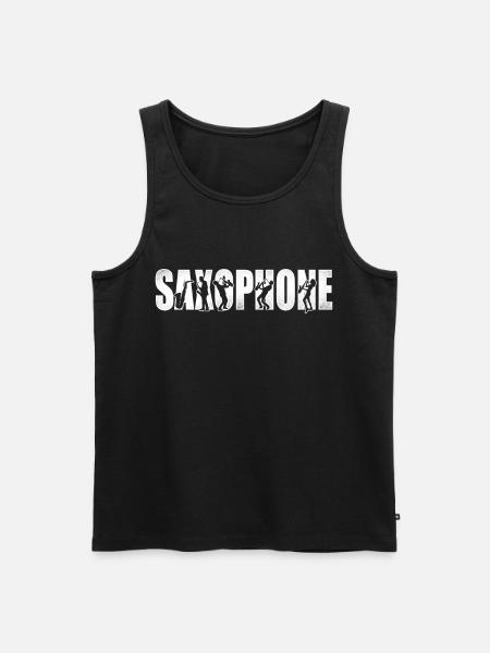 Saxophones Saxophones - Men's Premium Organic Tank Top - black