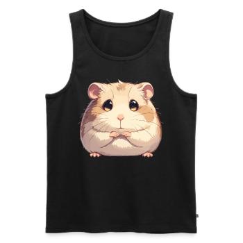Hamster - Débardeur bio Premium Homme - noir - Devant - Michal (187cm)
