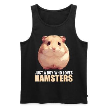 Hamster - Débardeur bio Premium Homme - noir - Devant - Michal (187cm)