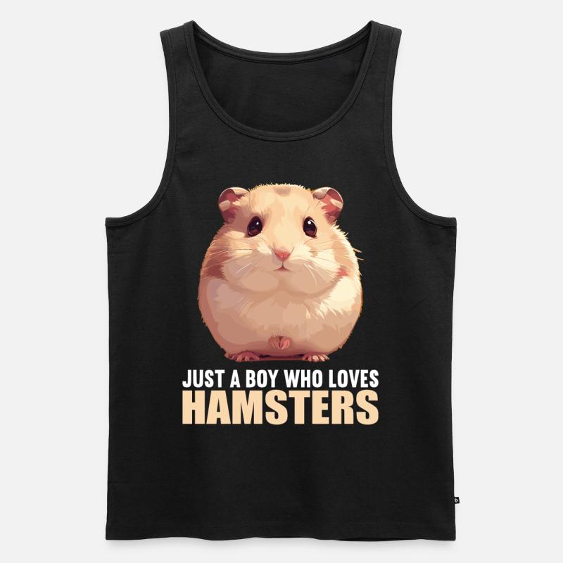 Hamster - Männer Premium Bio Tank Top - Schwarz