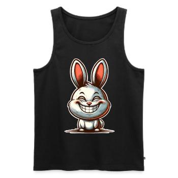 Rabbit Rabbit - Men's Premium Organic Tank Top - black - Front - AI Model Male 178 light (178cm)