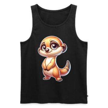 Suricate - Débardeur bio Premium Homme - noir - Devant - Michal (187cm)