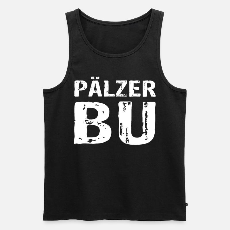 Pälzer Bub - Männer Premium Bio Tank Top - Schwarz