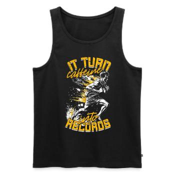 Sprint Athletics Sprint - Men's Premium Organic Tank Top - black - Front - AI Model Male 178 light (178cm)