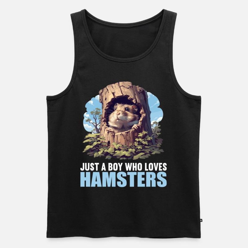 Hamster - Männer Premium Bio Tank Top - Schwarz