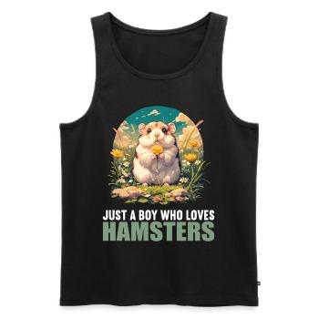 Hamster - Débardeur bio Premium Homme - noir - Devant - Michal (187cm)