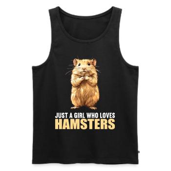 Hamster - Débardeur bio Premium Homme - noir - Devant - Michal (187cm)