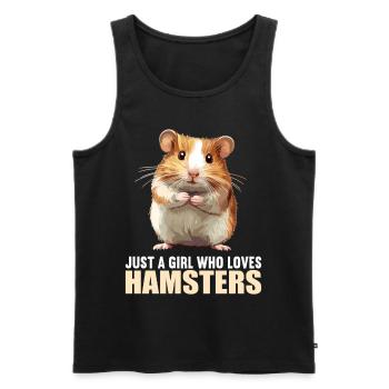 Hamster - Débardeur bio Premium Homme - noir - Devant - Michal (187cm)