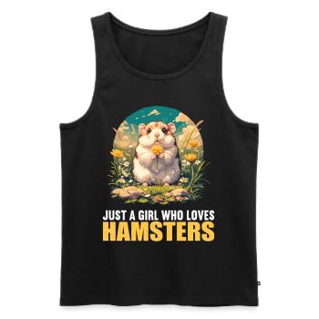 Hamster - Débardeur bio Premium Homme - noir - Devant - Michal (187cm)