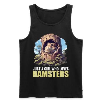 Hamster - Débardeur bio Premium Homme - noir - Devant - Michal (187cm)