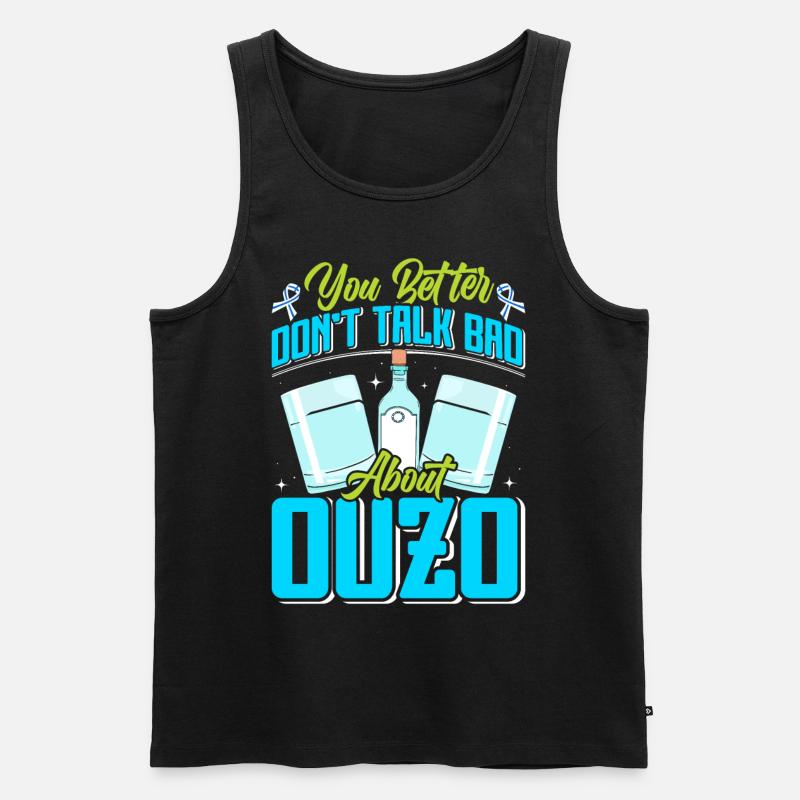 Grèce Ouzo - Débardeur bio Premium Homme - noir