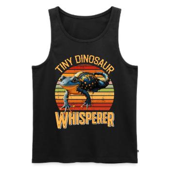 Molch - Männer Premium Bio Tank Top - Schwarz - Vorne - Michal (187cm)
