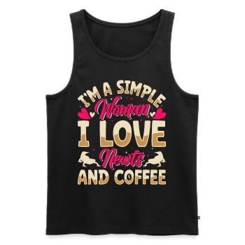 Molch - Männer Premium Bio Tank Top - Schwarz - Vorne - AI Model Male 178 light (178cm)