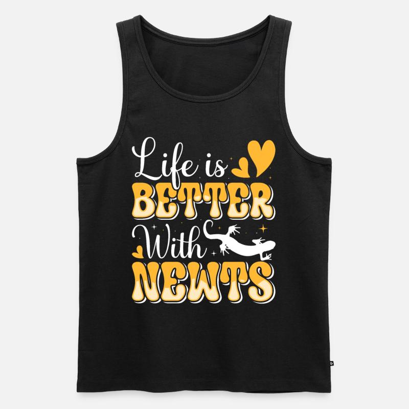 Molch - Männer Premium Bio Tank Top - Schwarz