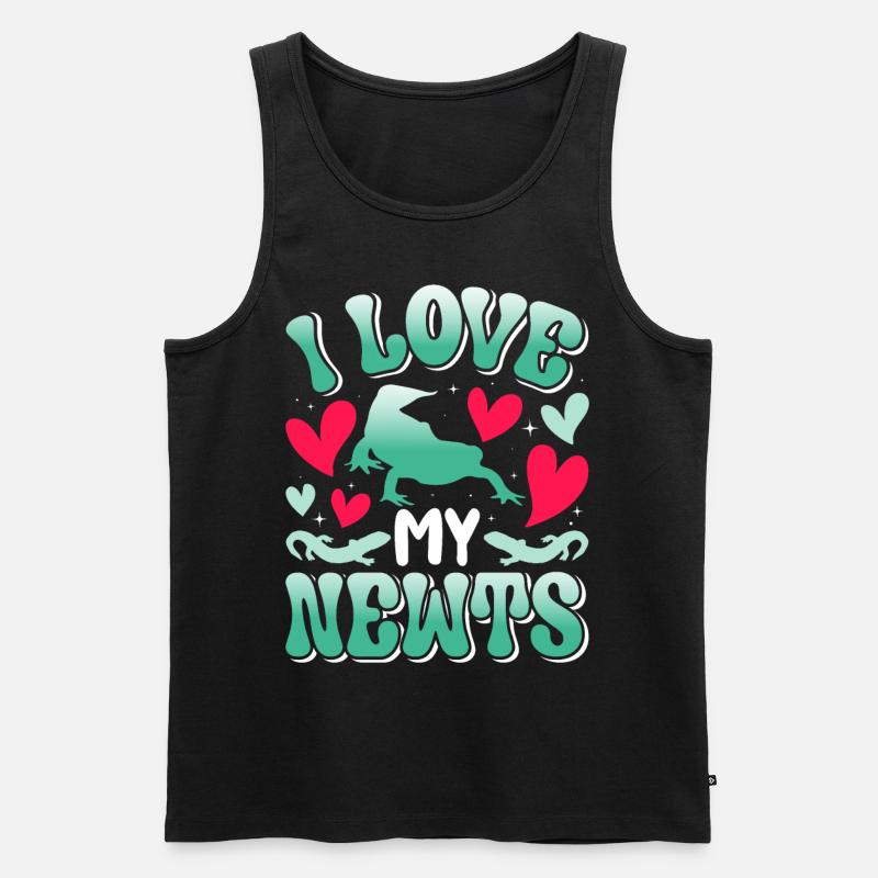 Molch - Männer Premium Bio Tank Top - Schwarz