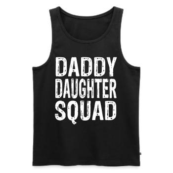 Daddy Daughter Squad - Männer Premium Bio Tank Top - Schwarz - Vorne - AI Model Male 178 light (178cm)