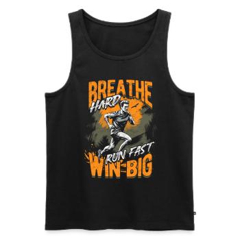 Sprint Athletics Sprint - Men's Premium Organic Tank Top - black - Front - AI Model Male 178 light (178cm)