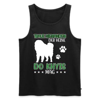 Do Khyi doesn't trust anyone Tibetan Mastiff - Men's Premium Organic Tank Top - black - Front - Michal (187cm)