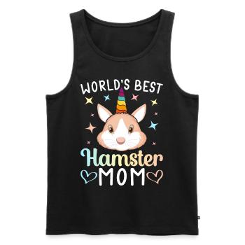 World's Best Hamster Mom Female Hamster Lover - Men's Premium Organic Tank Top - black - Front - Michal (187cm)