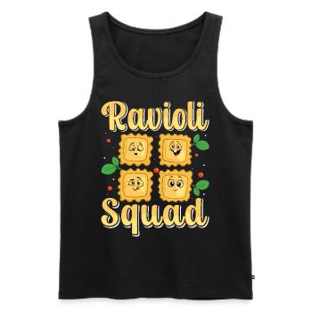 Hands off my ravioli motif - Men's Premium Organic Tank Top - black - Front - Michal (187cm)