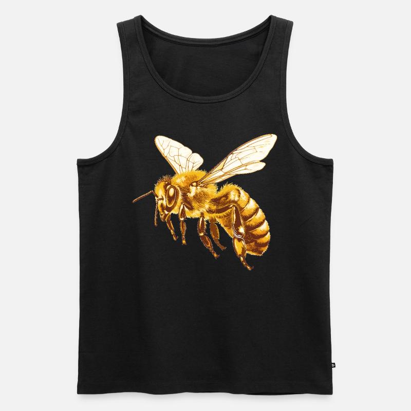 Bienen Biene - Männer Premium Bio Tank Top - Schwarz