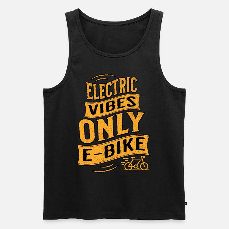 E-Bike E-Biker - Männer Premium Bio Tank Top - Schwarz
