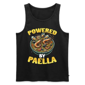 Paella Spanische Küche Meeresfrüchte Spanisch - Männer Premium Bio Tank Top - Schwarz - Vorne - AI Model Male 178 light (178cm)