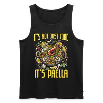 Paella Spanische Küche Meeresfrüchte - Männer Premium Bio Tank Top - Schwarz - Vorne - AI Model Male 178 light (178cm)