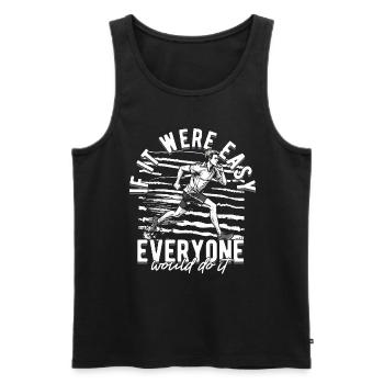 Sprint Athletics Sprint - Men's Premium Organic Tank Top - black - Front - AI Model Male 178 light (178cm)