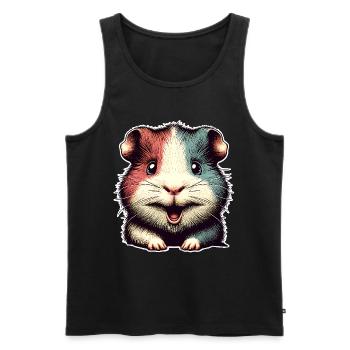 Hamster - Men's Premium Organic Tank Top - black - Front - AI Model Male 178 light (178cm)