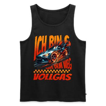 Ich Bin 6 Aus Dem Weg. Kindergeburtstag Rennwagen - Männer Premium Bio Tank Top - Schwarz - Vorne - Michal (187cm)
