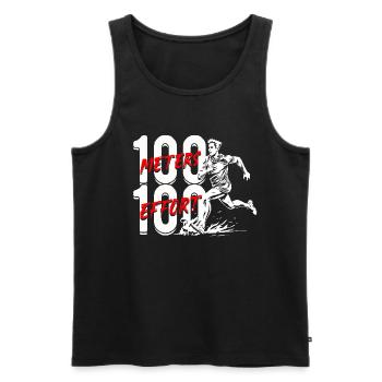 Sprint Athletics Sprint - Men's Premium Organic Tank Top - black - Front - AI Model Male 178 light (178cm)