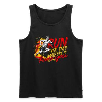 Sprint Athletics Sprint - Men's Premium Organic Tank Top - black - Front - AI Model Male 178 light (178cm)