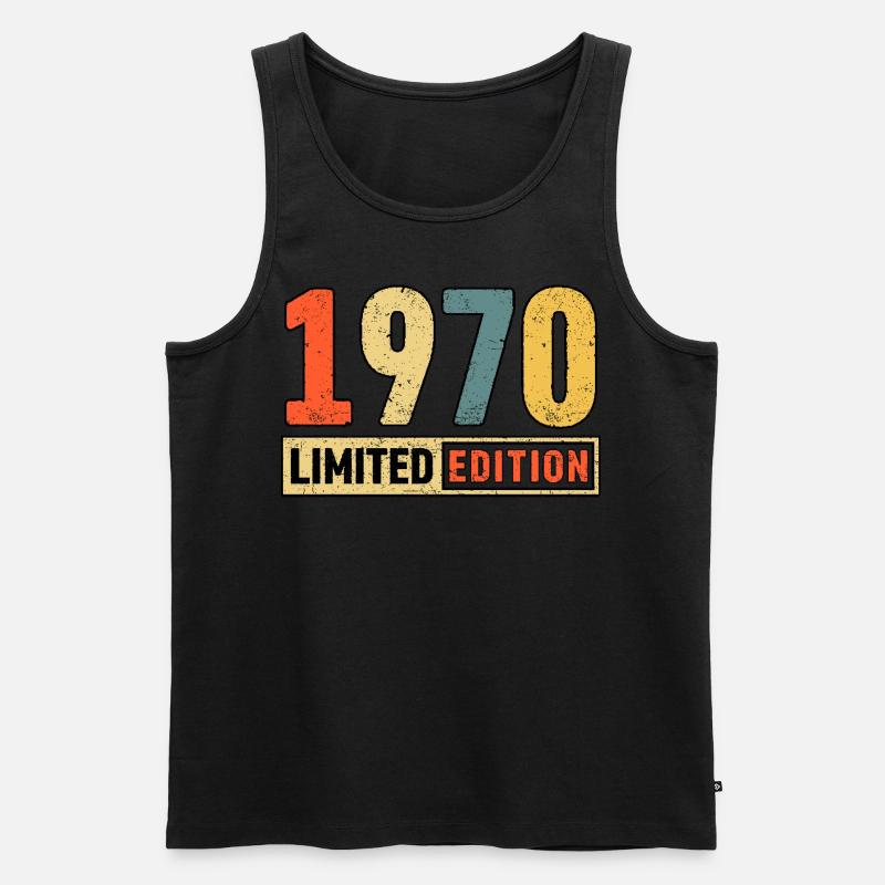 Edition limitée 1970 - Débardeur bio Premium Homme - noir