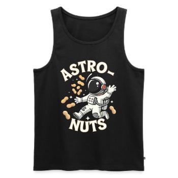 Astro Nuts Astronaut Nüsse für einen Astronauten - Männer Premium Bio Tank Top - Schwarz - Vorne - Michal (187cm)