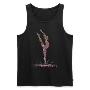 Gymnastique Gymnastique Gymnaste Acrobatie - Débardeur bio Premium Homme - noir - Devant - Michal (187cm)