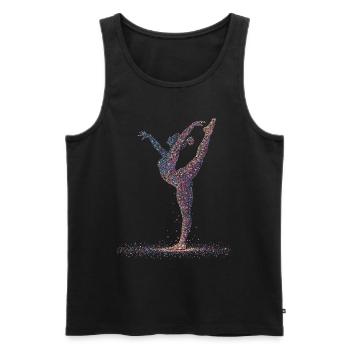 Gymnastique Gymnastique Gymnaste Acrobatie - Débardeur bio Premium Homme - noir - Devant - Michal (187cm)