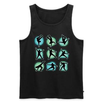 Breakdance Kids for Dance Breakdancers - Men's Premium Organic Tank Top - black - Front - AI Model Male 178 light (178cm)