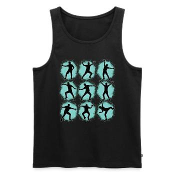 Breakdance Kids for Dance Breakdancers - Men's Premium Organic Tank Top - black - Front - AI Model Male 178 light (178cm)